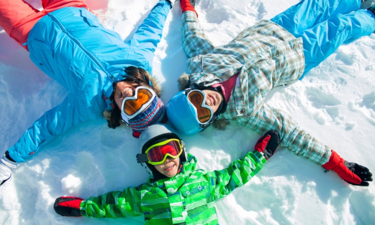 enfants sur la neige 2